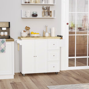 Kitchen center clearance table with storage